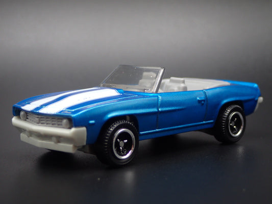 1969 69 CHEVY CHEVROLET CAMARO CONVERTIBLE BLUE 1:64 SCALE DIECAST MODEL CAR