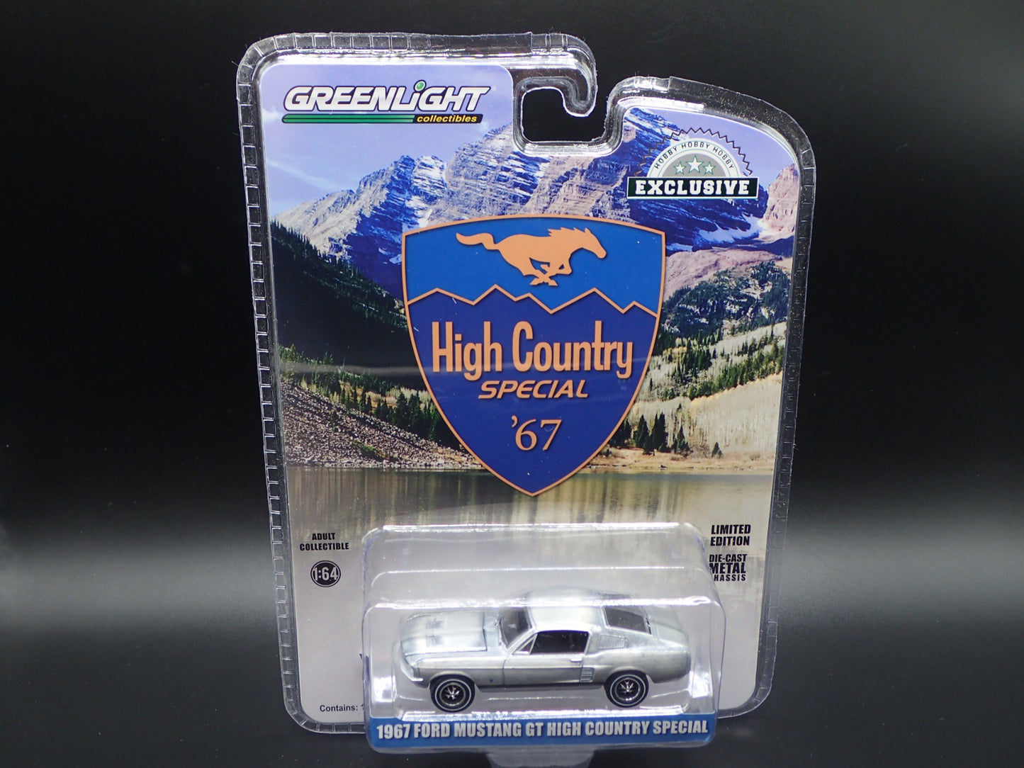 1967 FORD MUSTANG GT HIGH COUNTRY SPECIAL 2024 GREENLIGHT RAW GREEN HOBBY CHASE