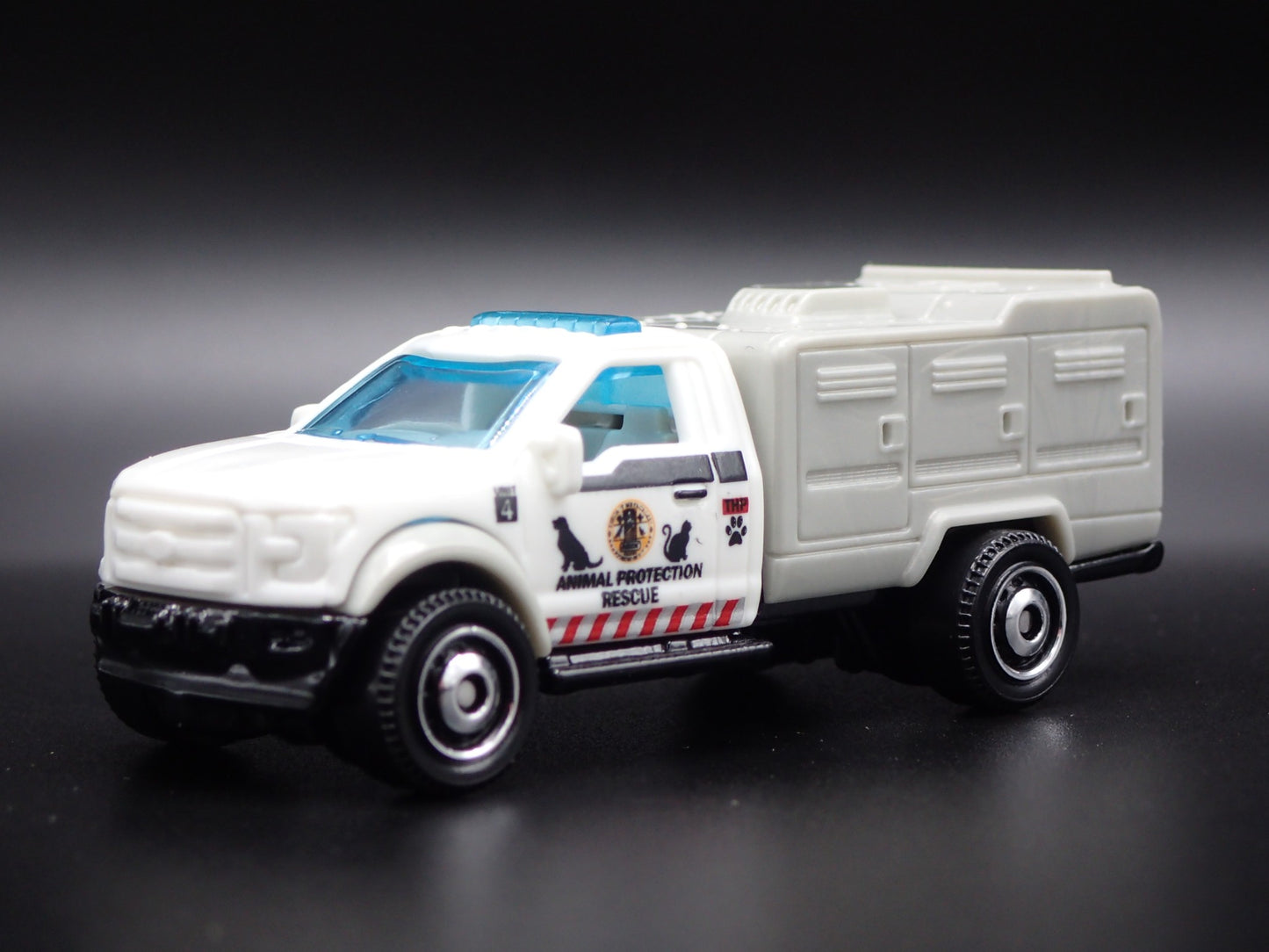 2009-2014 FORD PICKUP TRUCK ANIMAL CONTROL WHITE 1/64 MB SCALE DIECAST MODEL CAR