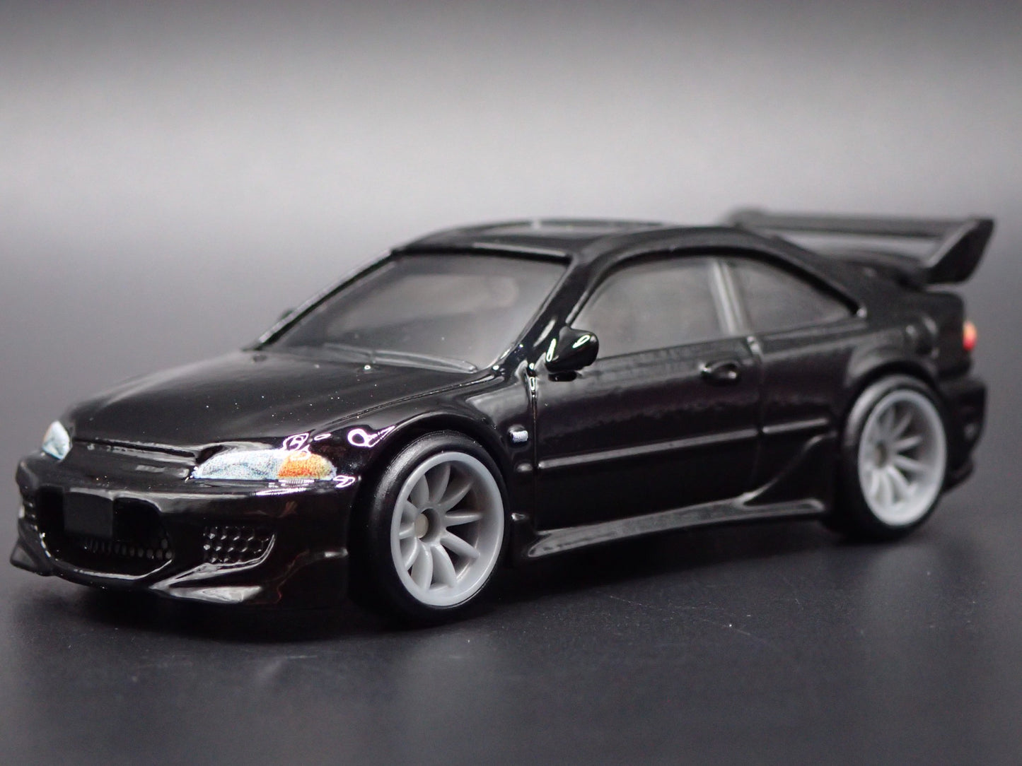 1991-1995 HONDA CIVIC COUPE EJI BLACK 1:64 SCALE DIORAMA DIECAST MODEL CAR