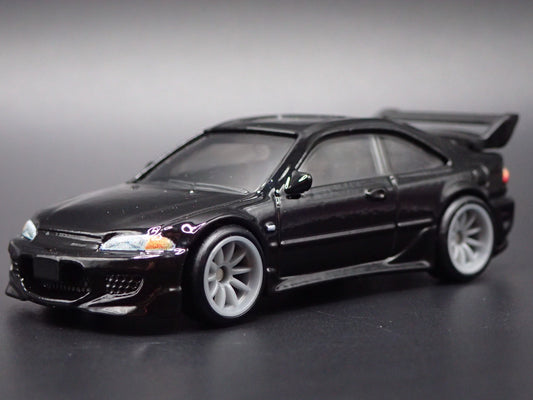 1991-1995 HONDA CIVIC COUPE EJI BLACK 1:64 SCALE DIORAMA DIECAST MODEL CAR