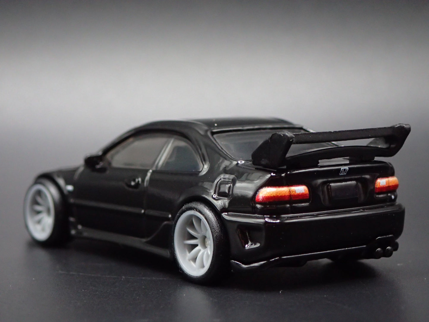 1991-1995 HONDA CIVIC COUPE EJI BLACK 1:64 SCALE DIORAMA DIECAST MODEL CAR
