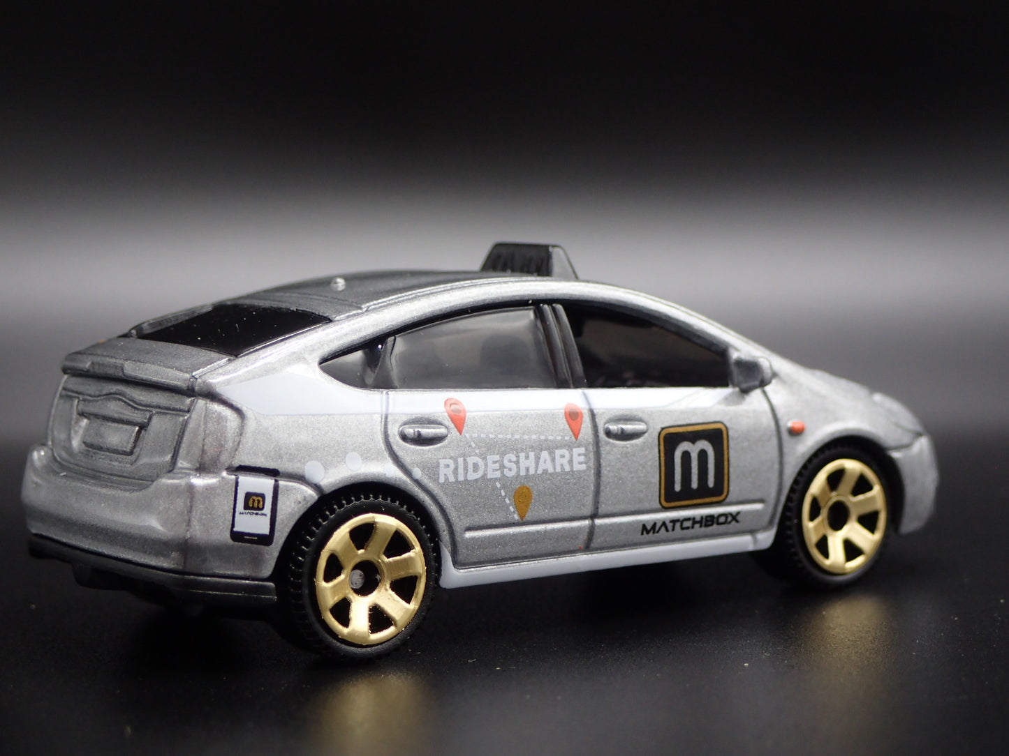 2003-2008 TOYOTA PRIUS RIDESHARE TAXI 1/64 SCALE COLLECTIBLE DIECAST MODEL CAR