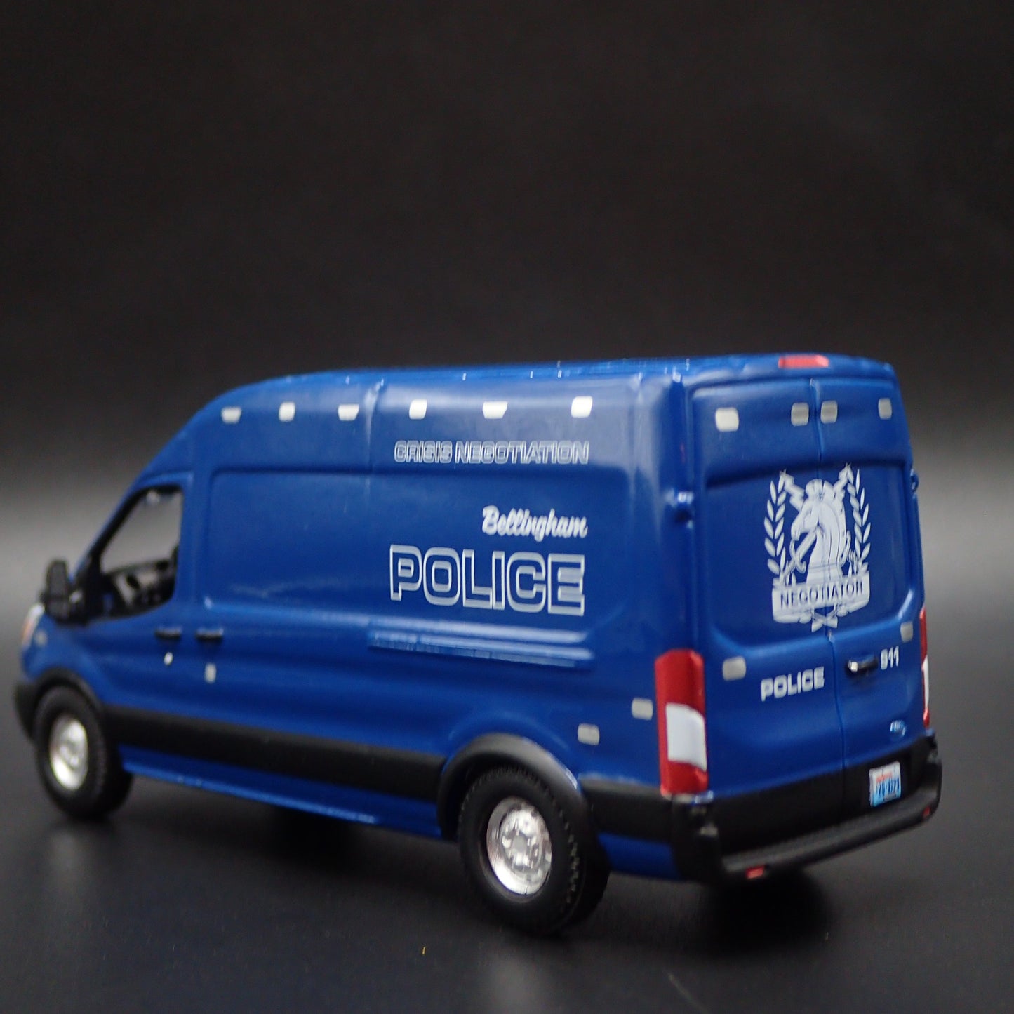 2020 20 FORD TRANSIT SPRINTER BELLINGHAM, WA POLICE 1:64 SCALE DIECAST MODEL CAR