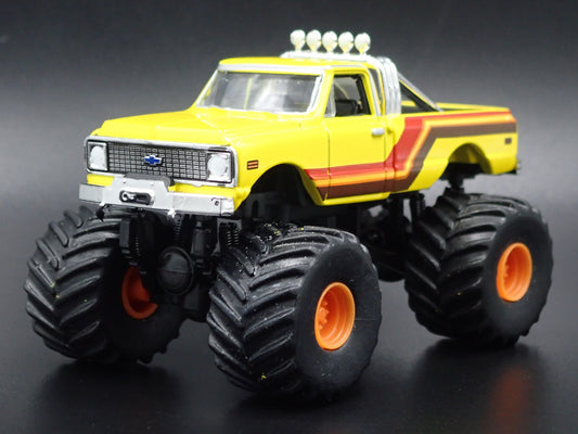 1972 72 CHEVY CHEVROLET K10 MONSTER PICKUP TRUCK 1/64 SCALE DIECAST MODEL CAR