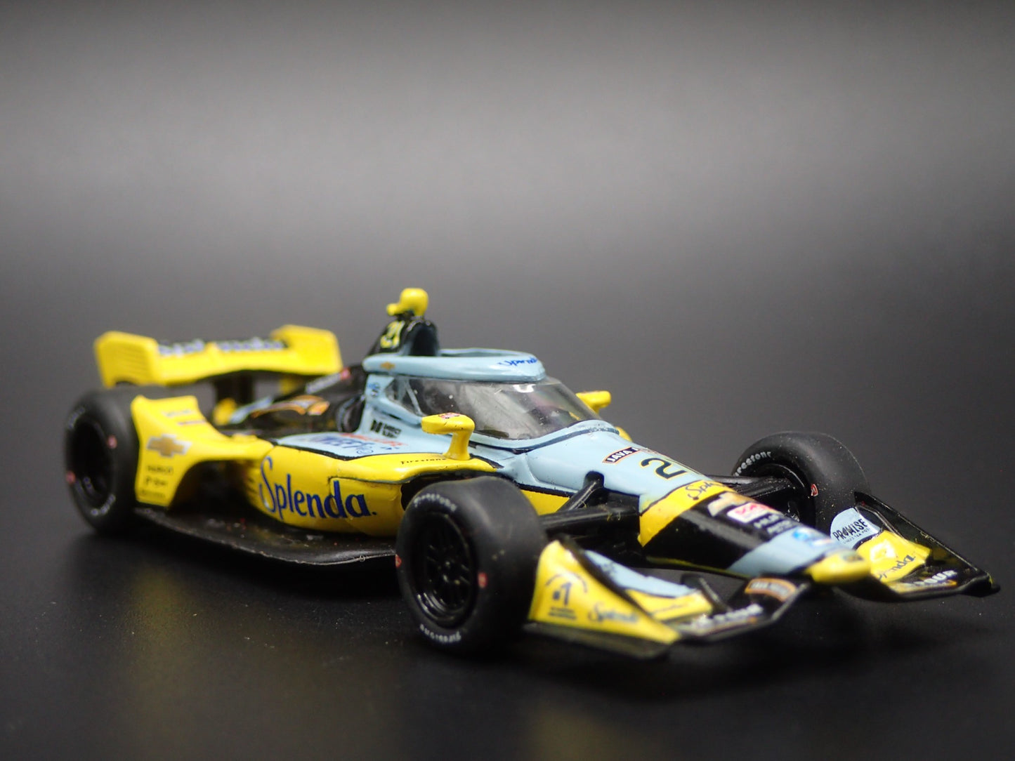 2025 INDY RACING CHEVY 21 CHRISTIAN RASMUSSEN SPLENDA 1:64 SCALE DIECAST MODEL