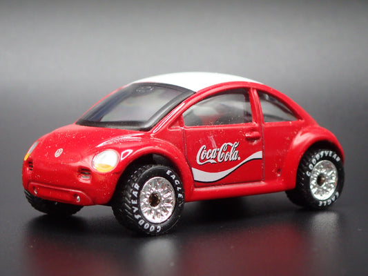 1998-2011 VW VOLKSWAGEN NEW BEETLE BUG COCA-COLA 1:64 SCALE DIECAST MODEL CAR