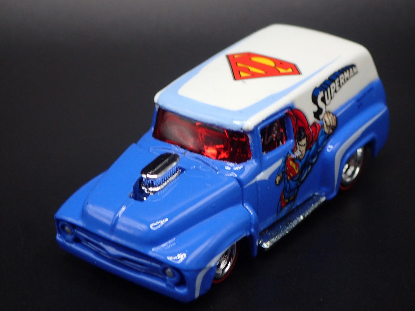 1956 56 FORD F100 PANEL VAN SUPERMAN 1:64 SCALE COLLECTIBLE DIECAST MODEL CAR