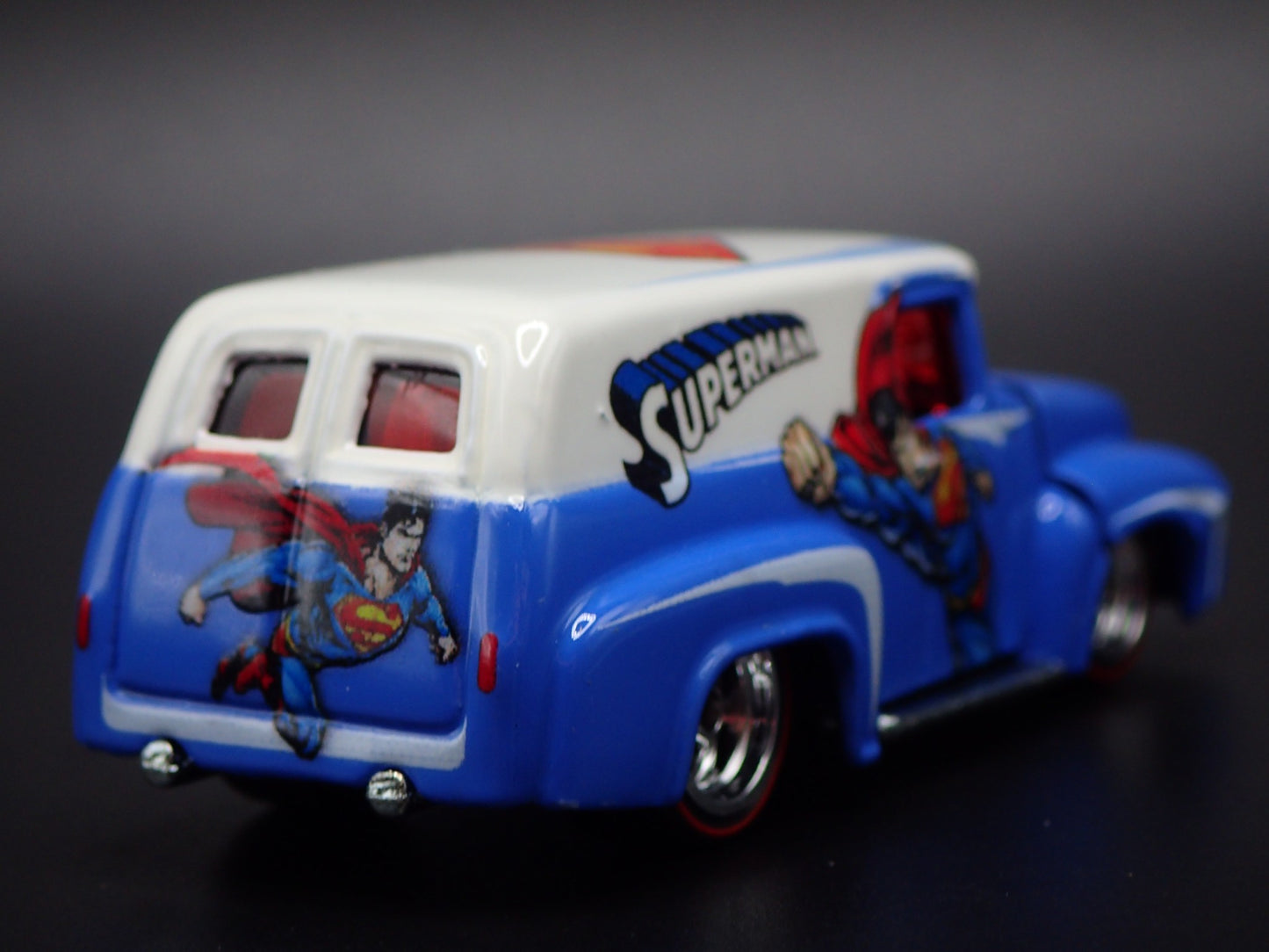 1956 56 FORD F100 PANEL VAN SUPERMAN 1:64 SCALE COLLECTIBLE DIECAST MODEL CAR