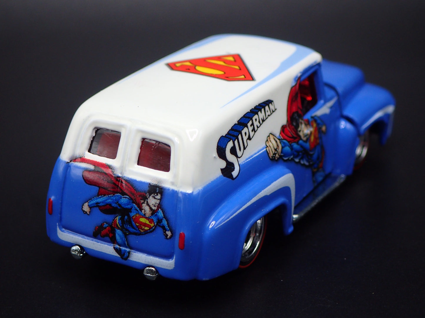 1956 56 FORD F100 PANEL VAN SUPERMAN 1:64 SCALE COLLECTIBLE DIECAST MODEL CAR