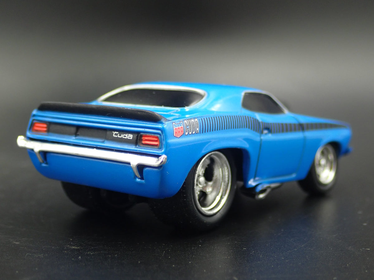 1970 70 PLYMOUTH AAR CUDA RARE 1:64 SCALE LIMITED DIORAMA DIECAST MODEL CAR-Burning Rubber Toy Company