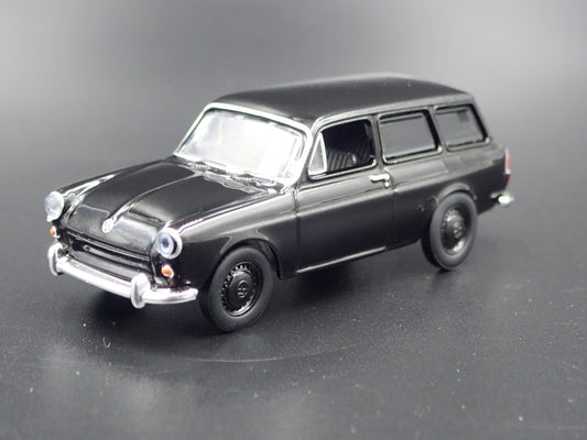 1961-1973 VW VOLKSWAGEN TYPE 3 SQUAREBACK PANEL VAN BLACK 1:64 DIECAST MODEL CAR