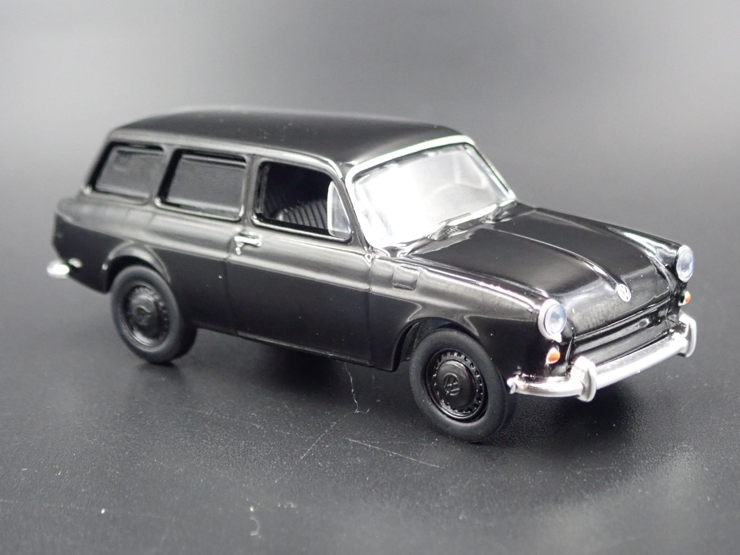 1961-1973 VW VOLKSWAGEN TYPE 3 SQUAREBACK PANEL VAN BLACK 1:64 DIECAST MODEL CAR