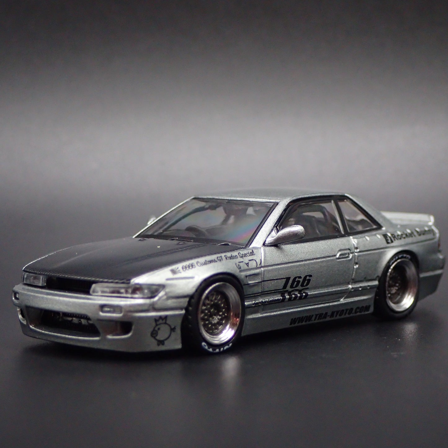 NISSAN SILVIA S13 ROCKET BUNNY V1 PANDEM JDM RARE 1:64 SCALE DIECAST MODEL CAR