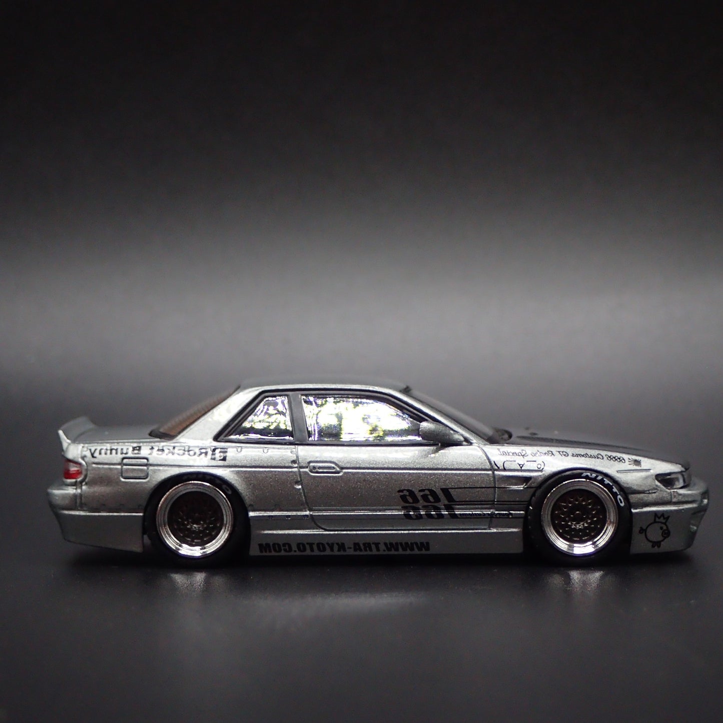 NISSAN SILVIA S13 ROCKET BUNNY V1 PANDEM JDM RARE 1:64 SCALE DIECAST MODEL CAR