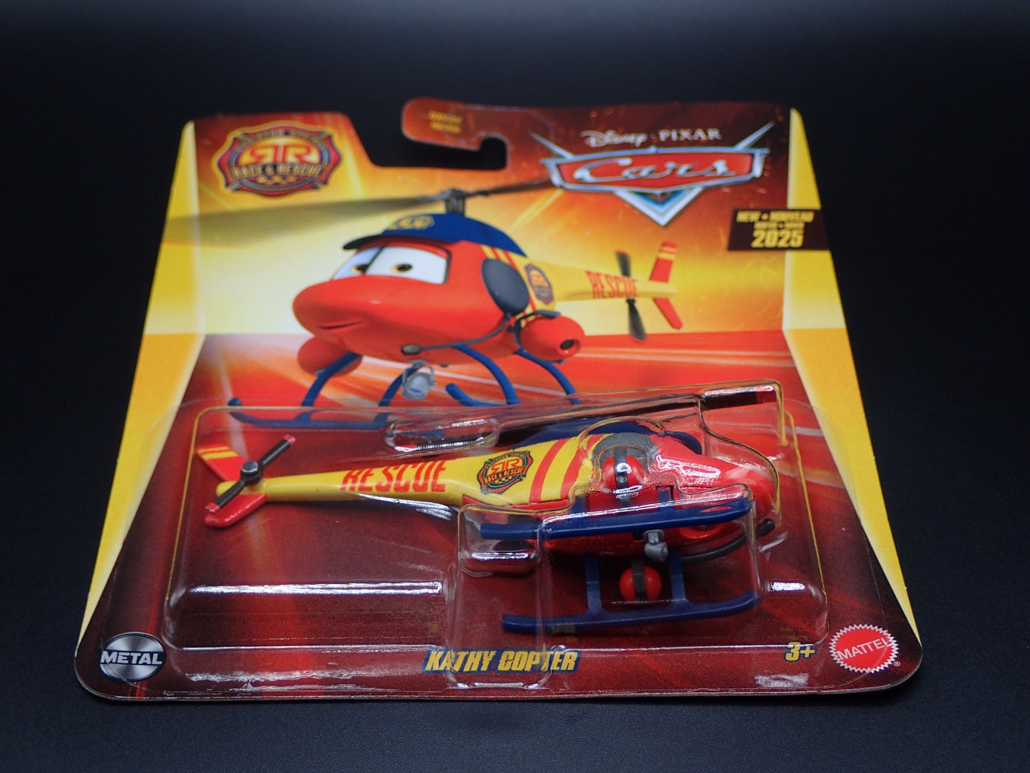 2025 DISNEY PIXAR CARS KATHY COPTER RADIATOR SPRINGS RACE & RESCUE MATTEL RARE