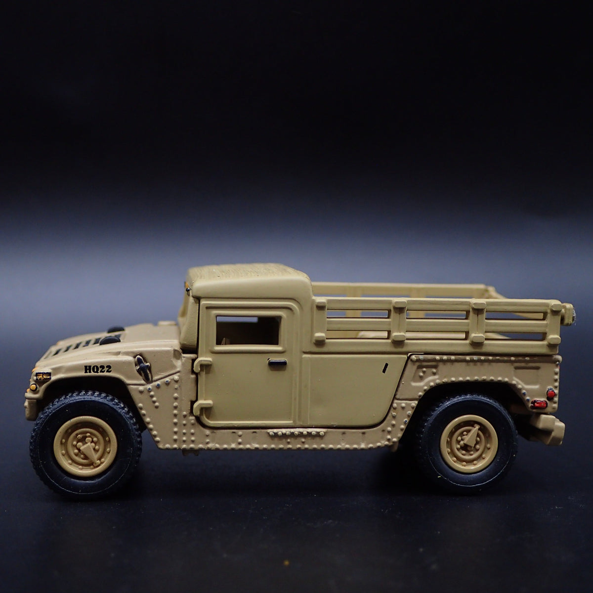 M998 HMMWV CARGO TROOP CARRIER HUMMER H1 PICKUP 1:64 SCALE DIECAST MODEL CAR-Burning Rubber Toy Company