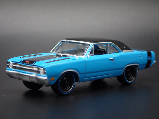 1969 69 DODGE DART GTS 340 BLUE 1:64 SCALE COLLECTIBLE DIORAMA DIECAST MODEL CAR
