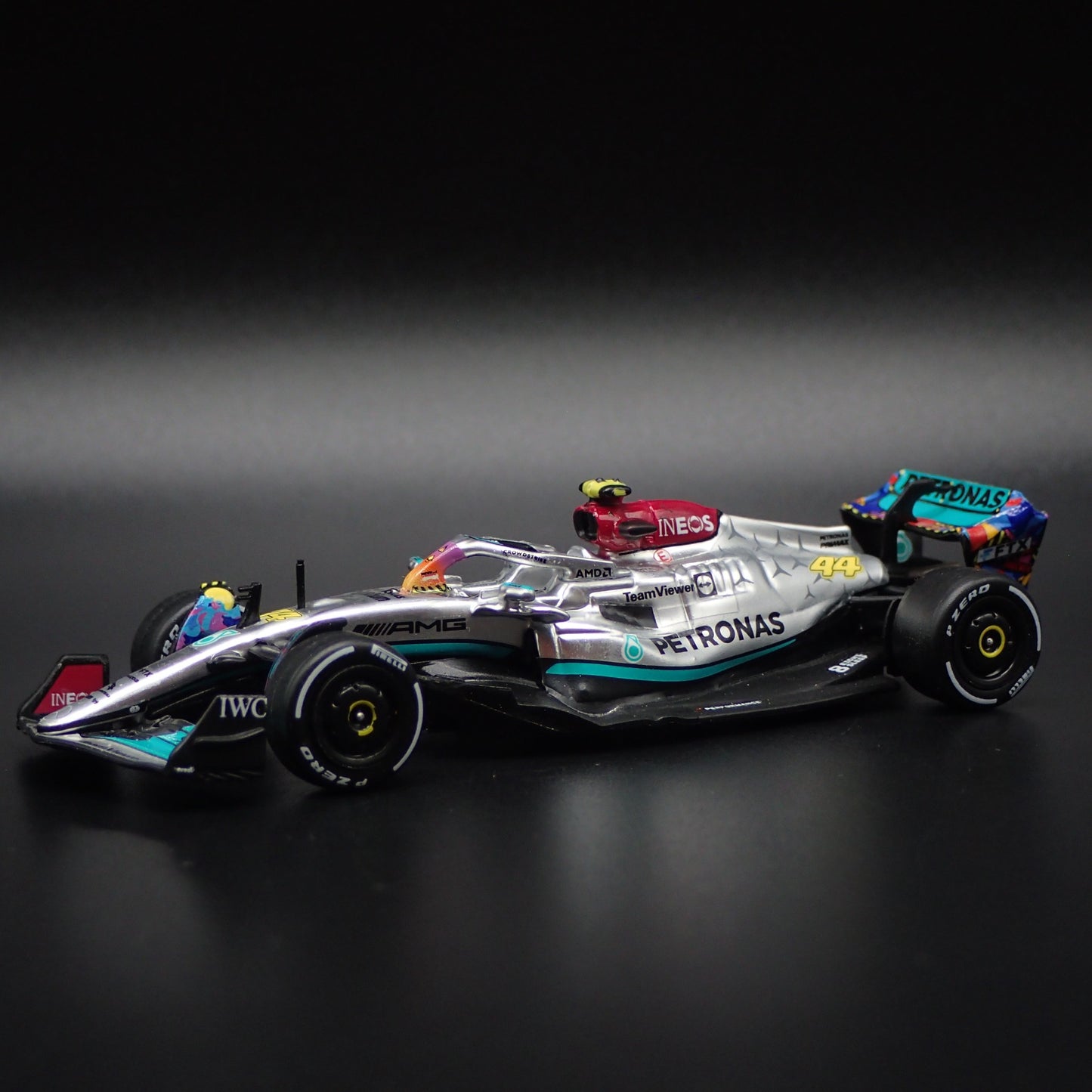 MERCEDES-AMG F1 W13 E PERFORMANCE LEWIS HAMILTON 1:64 SCALE DIECAST MODEL CAR