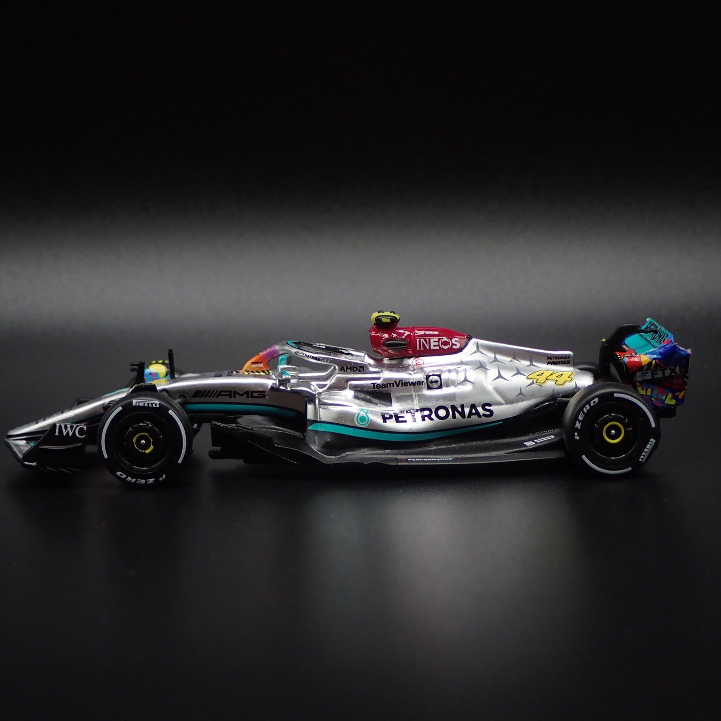 MERCEDES-AMG F1 W13 E PERFORMANCE LEWIS HAMILTON 1:64 SCALE DIECAST MODEL CAR