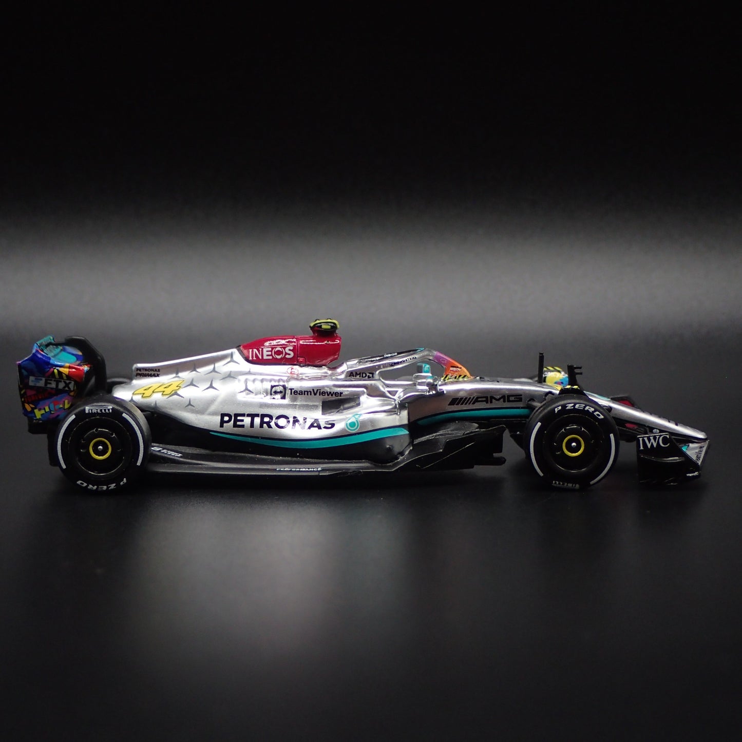 MERCEDES-AMG F1 W13 E PERFORMANCE LEWIS HAMILTON 1:64 SCALE DIECAST MODEL CAR