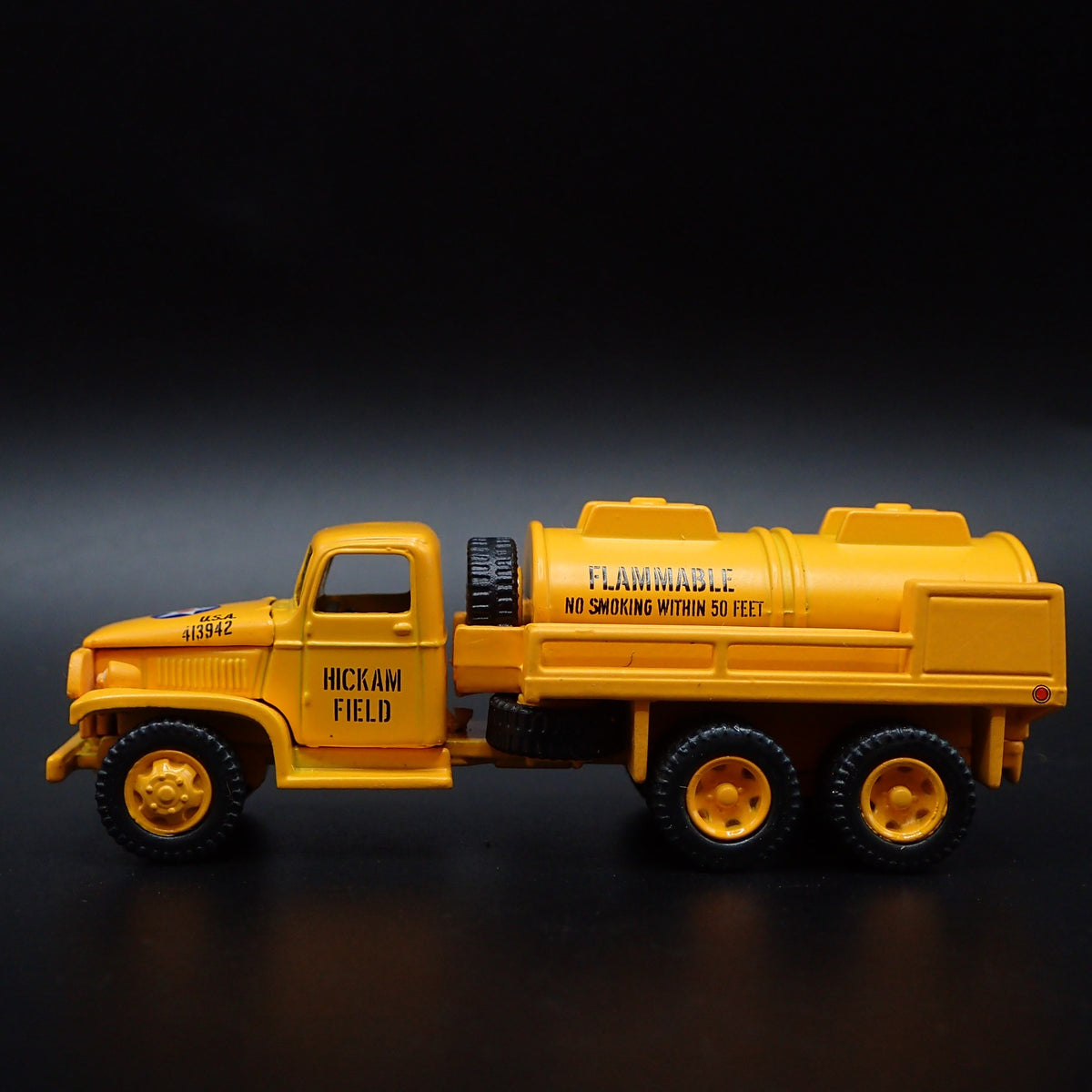 PEARL H. GMC CCKW 2.5 TON 6X6 TRUCK MILITARY TANKER 1:87 SCALE DIECAST MODEL CAR-Burning Rubber Toy Company