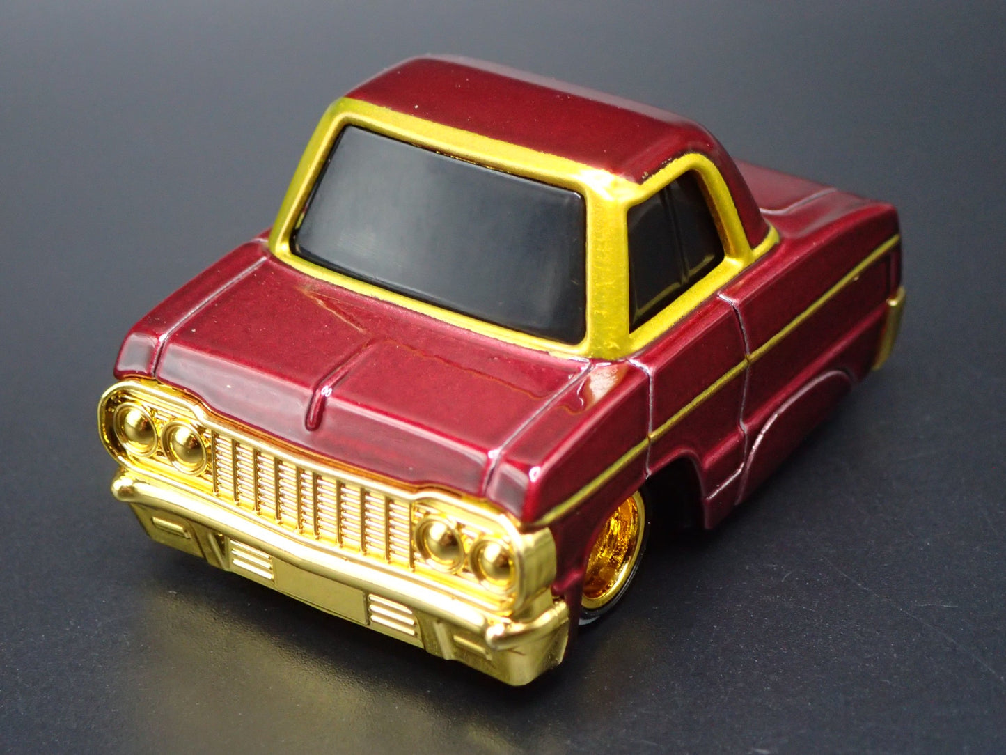 1964 64 CHEVY CHEVROLET IMPALA CAR TUNED BURGUNDY 1:64 SCALE DIECAST MODEL CAR