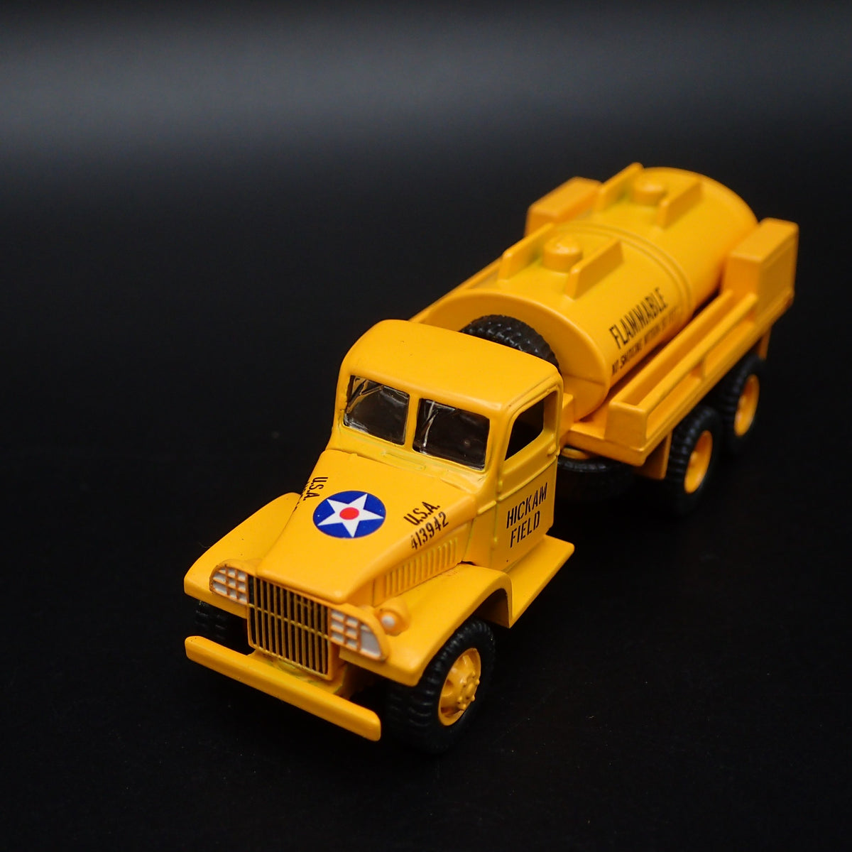 PEARL H. GMC CCKW 2.5 TON 6X6 TRUCK MILITARY TANKER 1:87 SCALE DIECAST MODEL CAR-Burning Rubber Toy Company