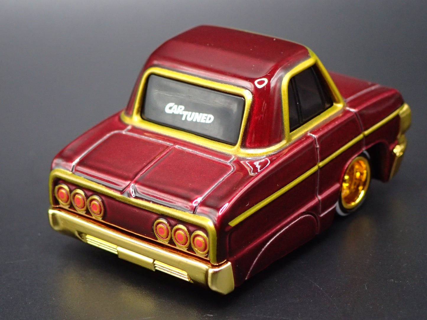 1964 64 CHEVY CHEVROLET IMPALA CAR TUNED BURGUNDY 1:64 SCALE DIECAST MODEL CAR