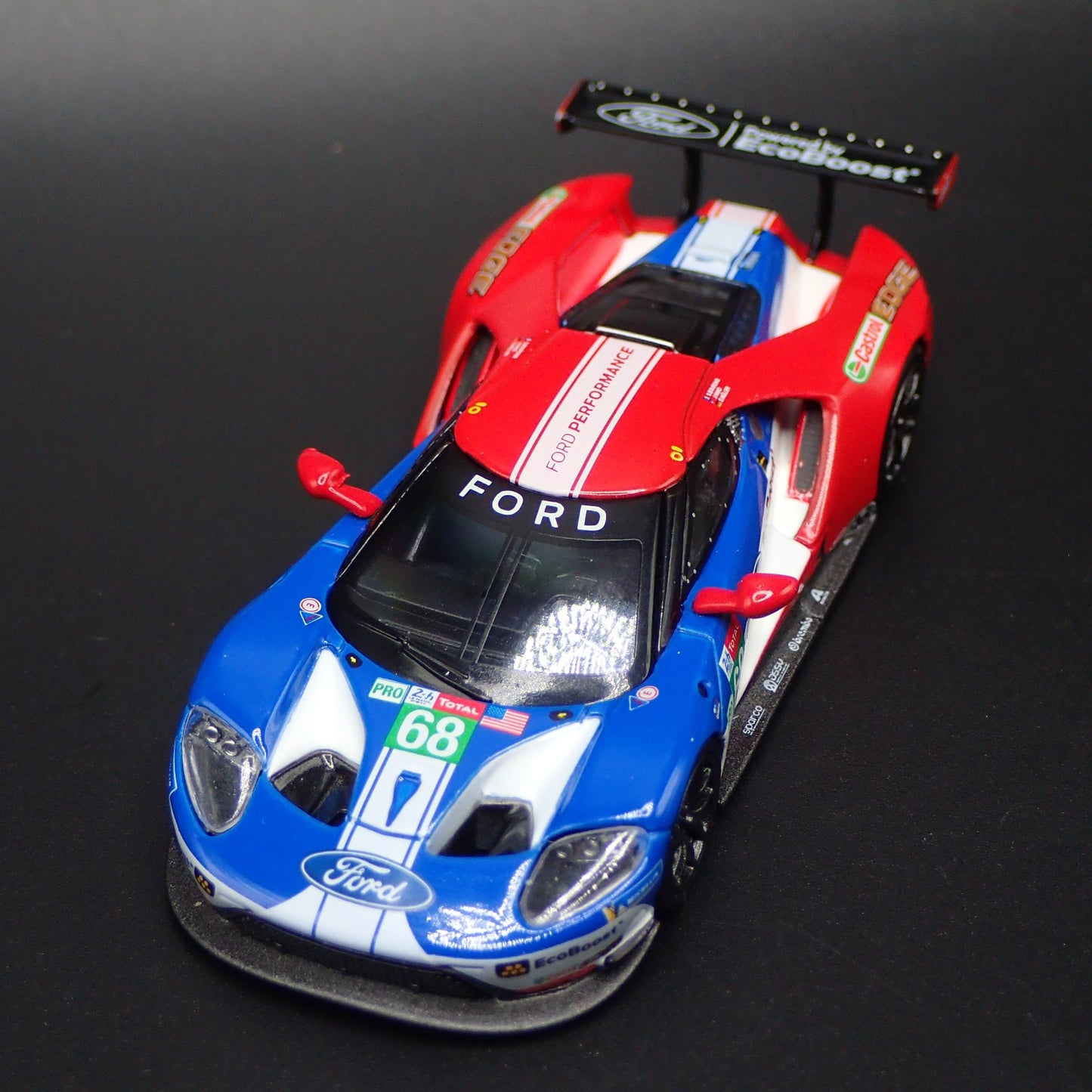 2019 FORD GT LM GTE PRO 68 24HRS OF LE MANS TEAM US 1:64 SCALE DIECAST MODEL CAR
