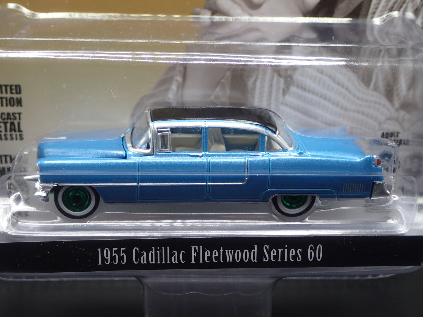 2024 GREENLIGHT 1955 CADILLAC FLEETWOOD 60 ELVIS HOLLYWOOD GREEN MACHINE CHASE
