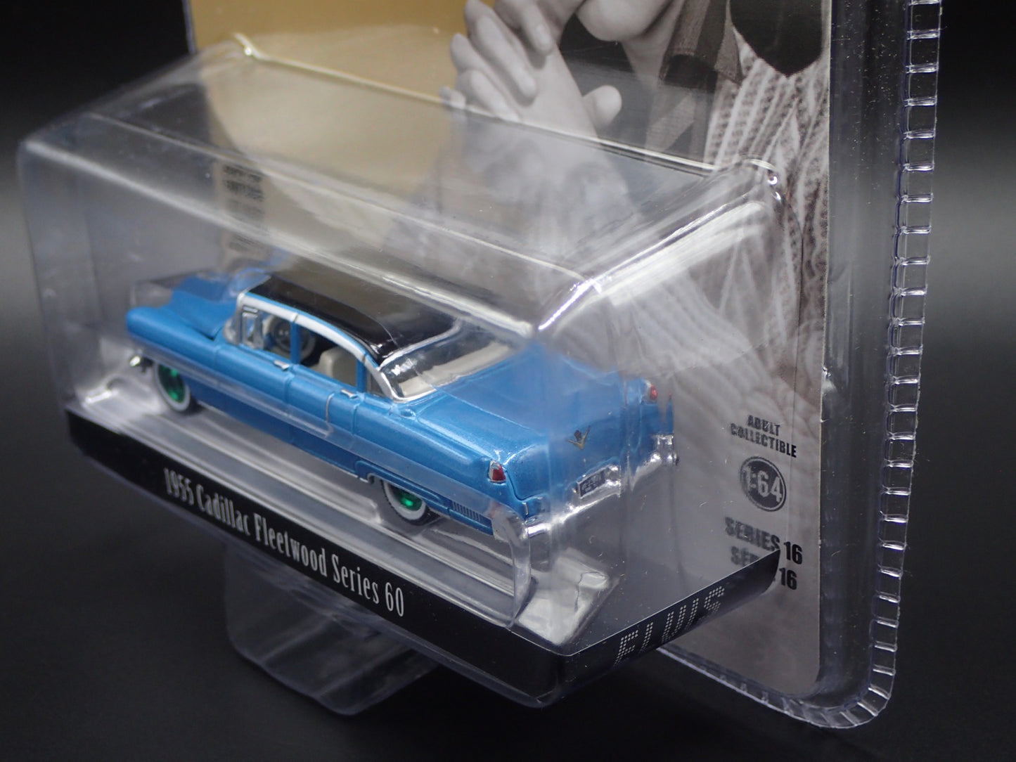 2024 GREENLIGHT 1955 CADILLAC FLEETWOOD 60 ELVIS HOLLYWOOD GREEN MACHINE CHASE