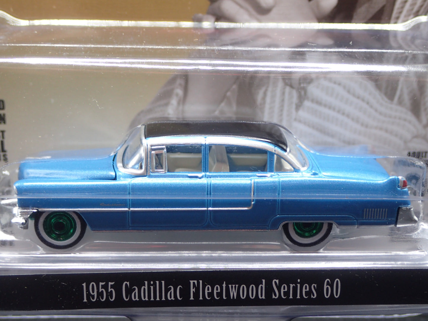 2024 GREENLIGHT 1955 CADILLAC FLEETWOOD 60 ELVIS HOLLYWOOD GREEN MACHINE CHASE