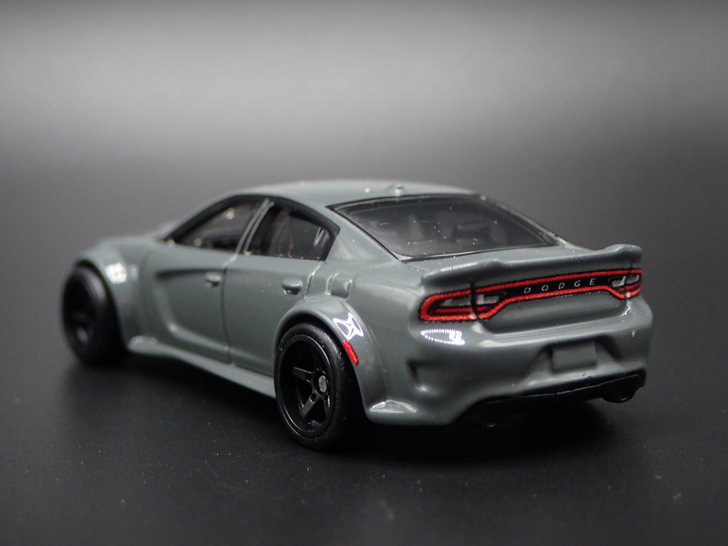 2011-2023 DODGE CHARGER SRT HELLCAT GRAY 1:64 SCALE DIORAMA DIECAST MODEL CAR