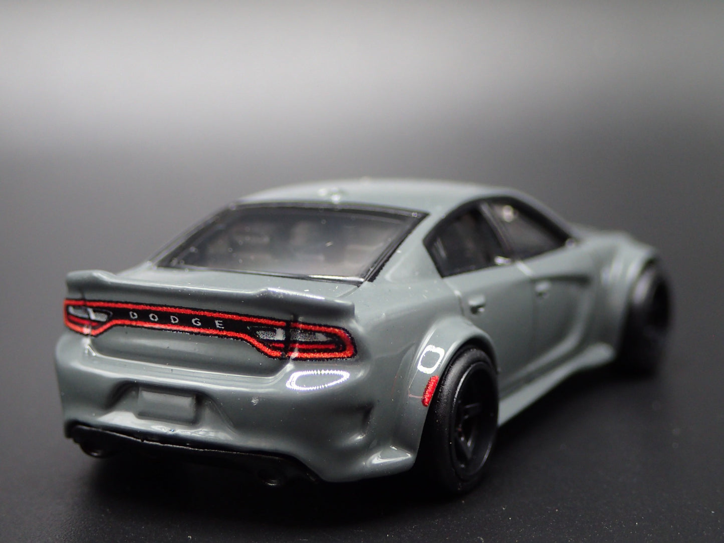 2011-2023 DODGE CHARGER SRT HELLCAT GRAY 1:64 SCALE DIORAMA DIECAST MODEL CAR