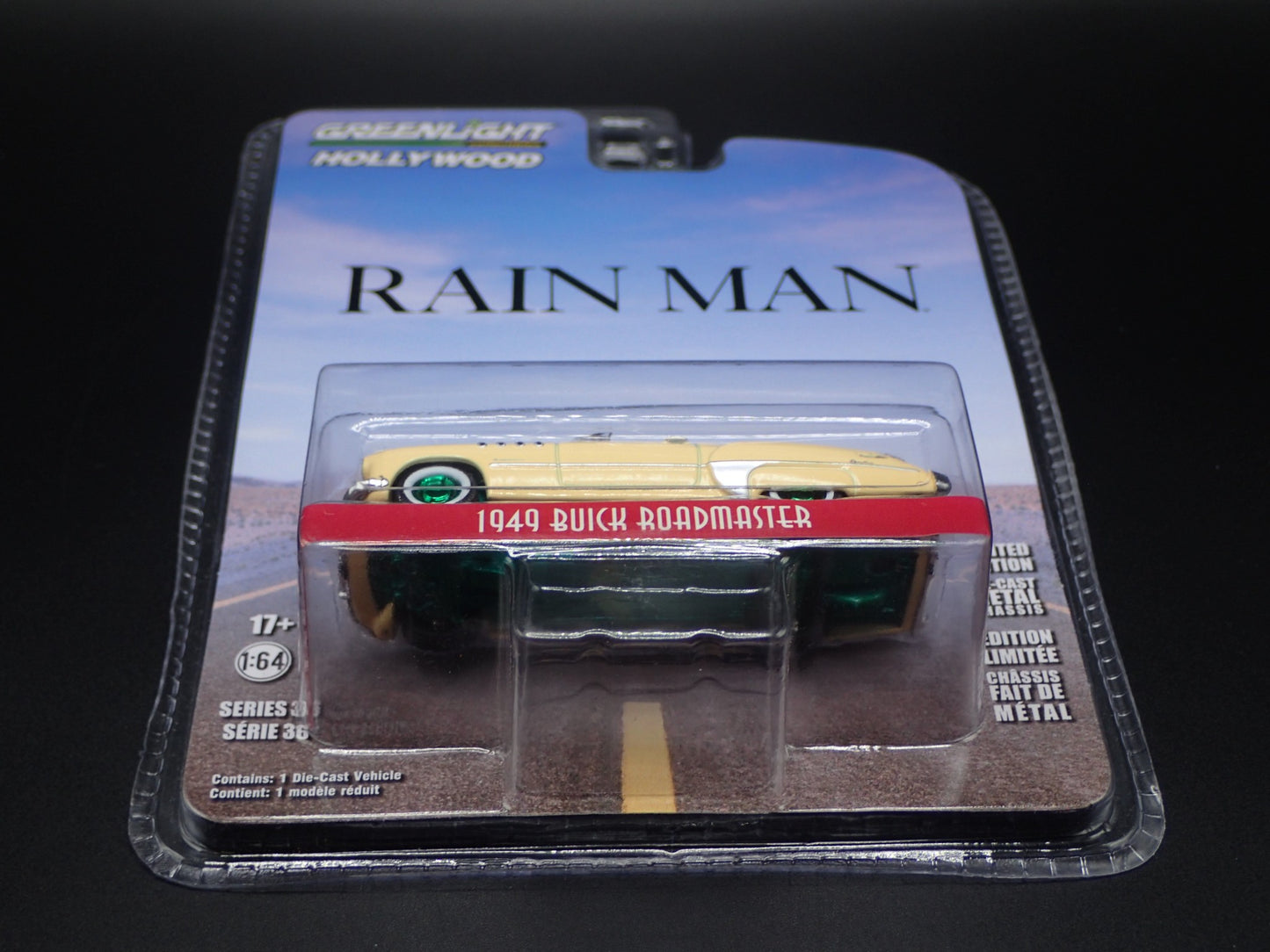 2023 GREENLIGHT GREEN MACHINE 1949 BUICK ROADMASTER RAIN MAN HOLLYWOOD 36 CHASE