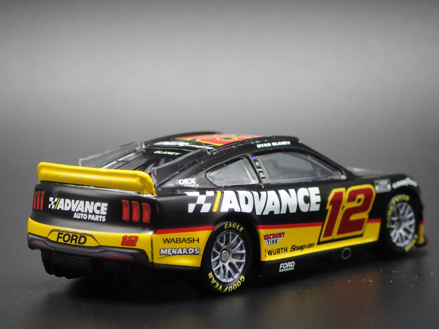 2025 25 FORD MUSTANG #12 RYAN BLANEY ADVANCE AUTO NASCAR 1:64 SCALE DIECAST CAR