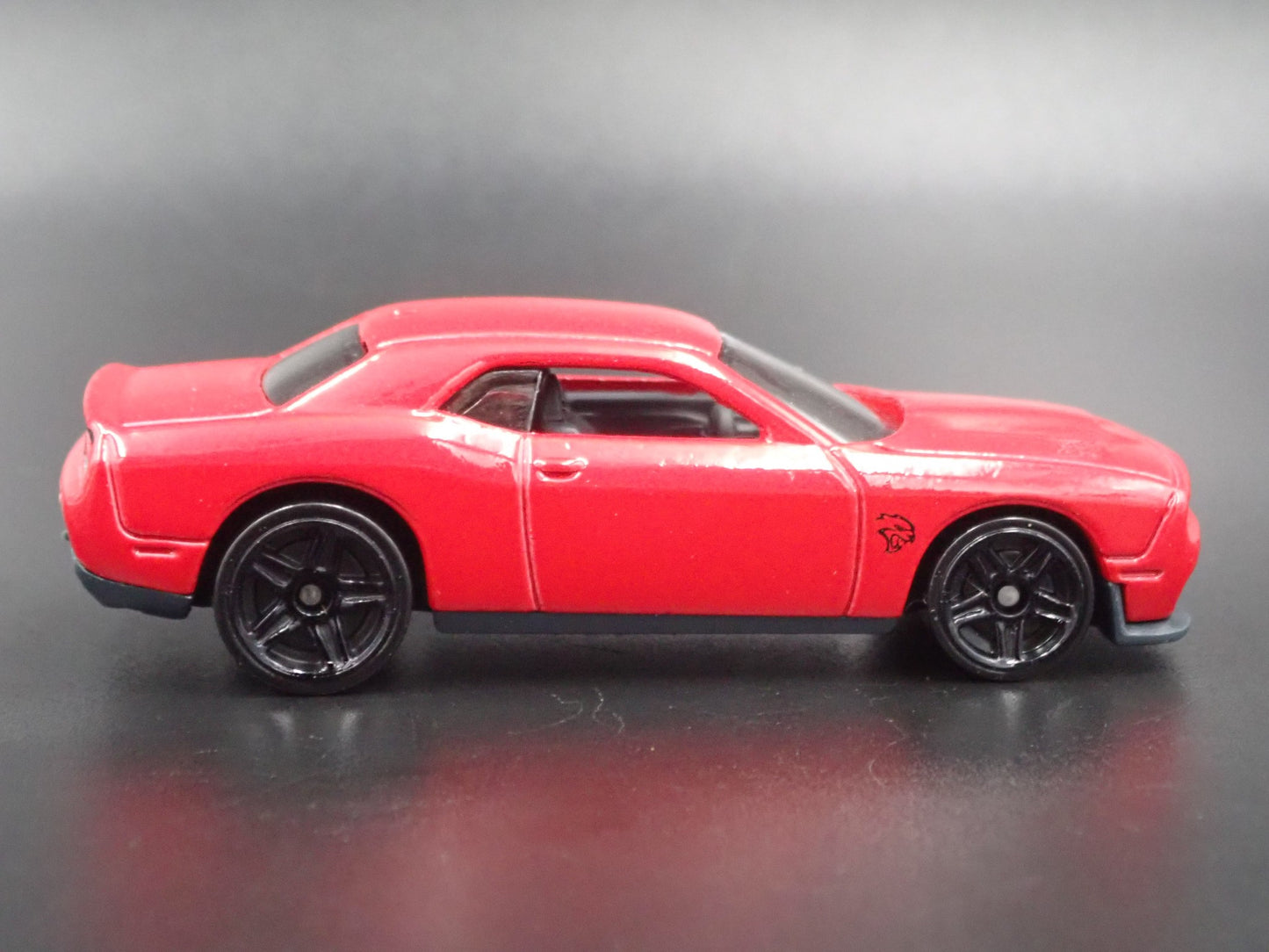 2008-2023 DODGE CHALLENGER SRT HELLCAT RED 1/64 SCALE DIORAMA DIECAST MODEL CAR