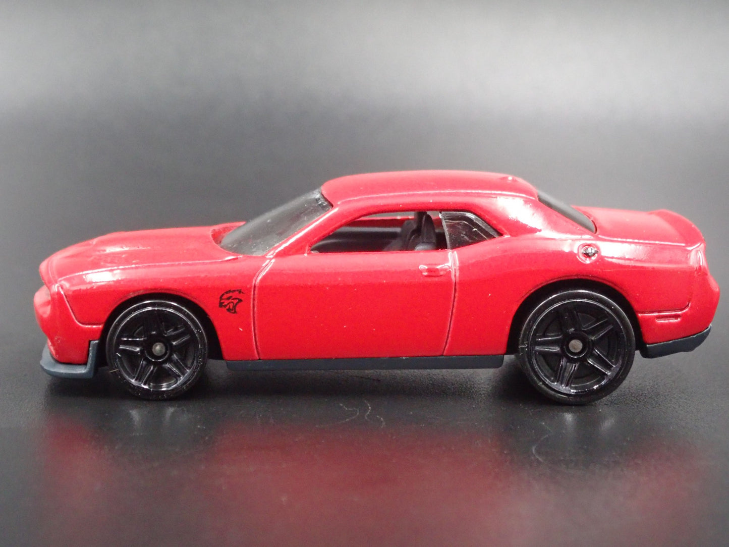 2008-2023 DODGE CHALLENGER SRT HELLCAT RED 1/64 SCALE DIORAMA DIECAST MODEL CAR