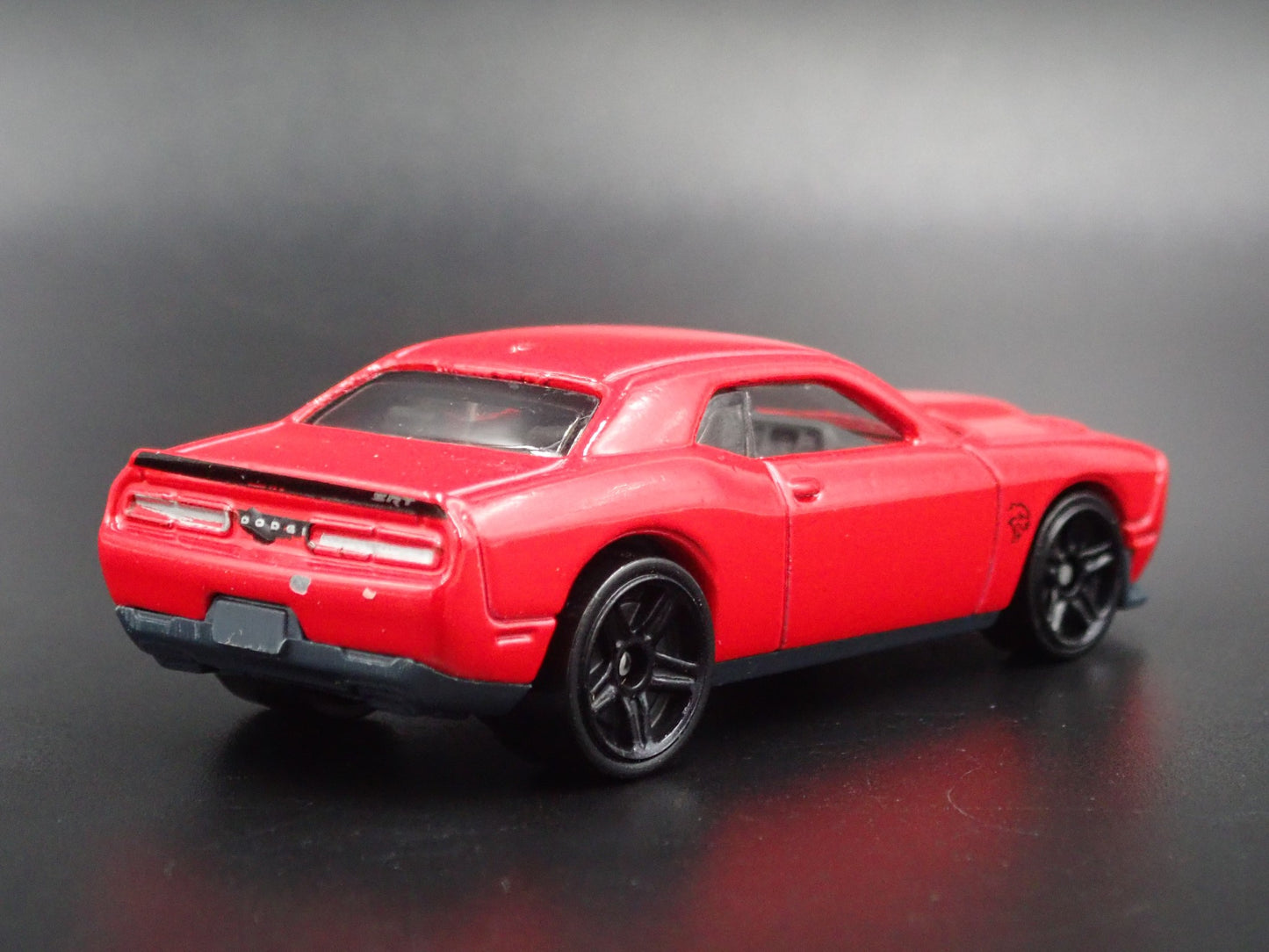 2008-2023 DODGE CHALLENGER SRT HELLCAT RED 1/64 SCALE DIORAMA DIECAST MODEL CAR