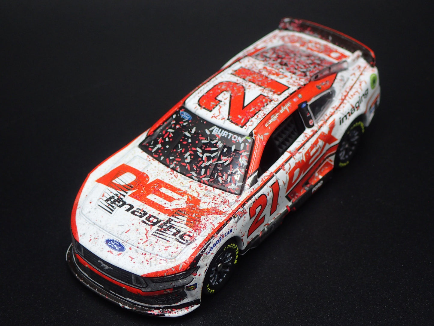 2024 24 MUSTANG 21 HARRISON BURTON FORD DEX NASCAR 1:64 SCALE DIECAST MODEL CAR