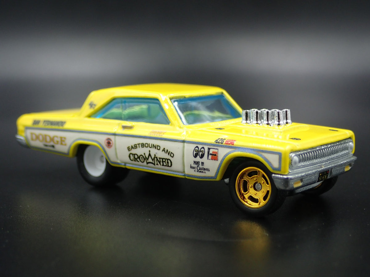 1965 65 DODGE CORONET NHRA ALTERED DRAG MOON EYES 1/64 SCALE DIECAST MODEL CAR-Burning Rubber Toy Company