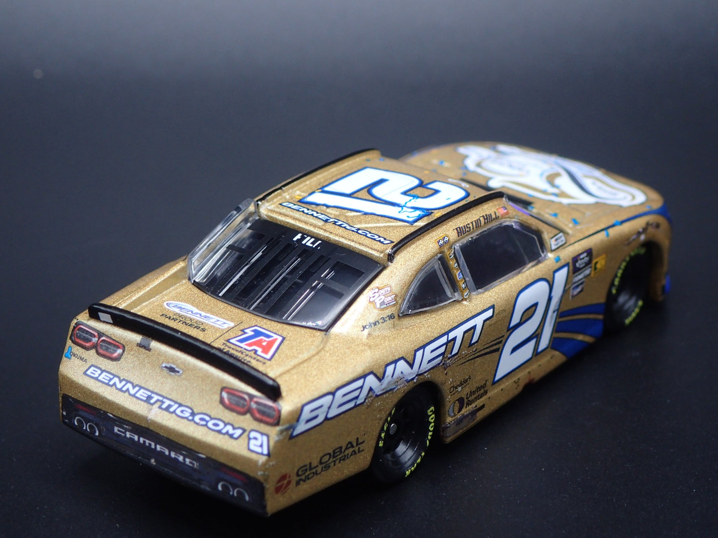 2024 24 CHEVY CAMARO 21 AUSTIN HILL BENNETT NASCAR 1:64 SCALE DIECAST MODEL CAR