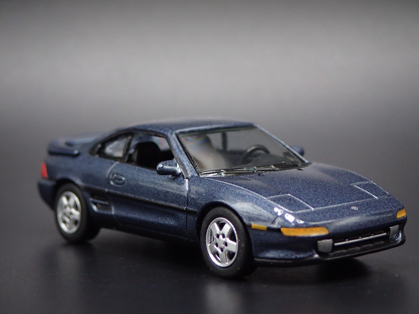 1989-1999 TOYOTA MR2 TURBO GRAY 1/64 SCALE COLLECTIBLE DIORAMA DIECAST MODEL CAR