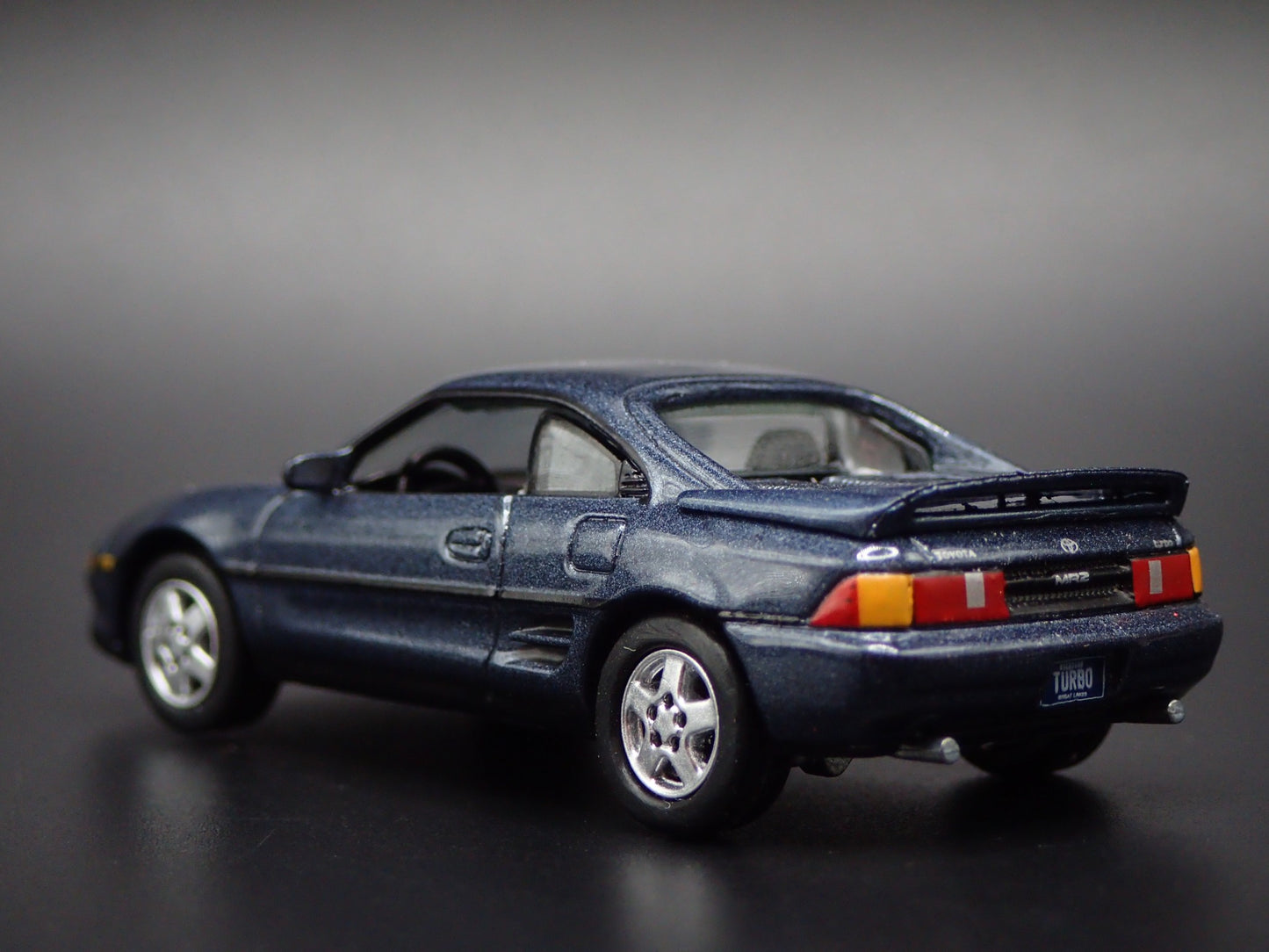 1989-1999 TOYOTA MR2 TURBO GRAY 1/64 SCALE COLLECTIBLE DIORAMA DIECAST MODEL CAR