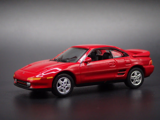 1989-1999 TOYOTA MR2 TURBO RED 1/64 SCALE COLLECTIBLE DIORAMA DIECAST MODEL CAR