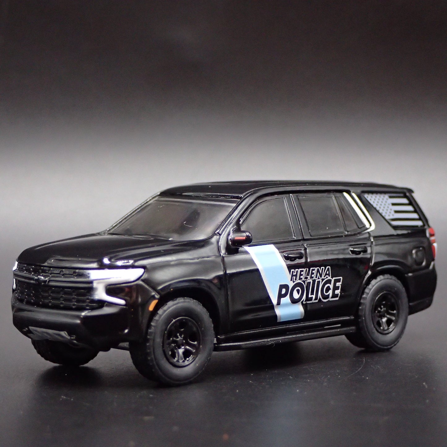 2022 CHEVY CHEVROLET TAHOE PURSUIT HELENA, ALABAMA POLICE 1:64 DIECAST MODEL CAR