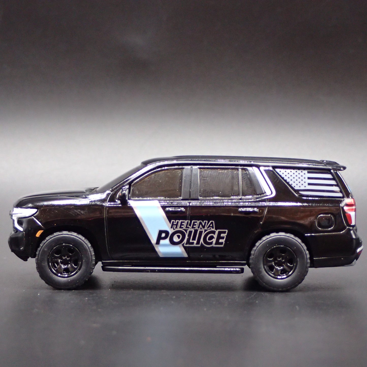 2022 CHEVY CHEVROLET TAHOE PURSUIT HELENA, ALABAMA POLICE 1:64 DIECAST MODEL CAR