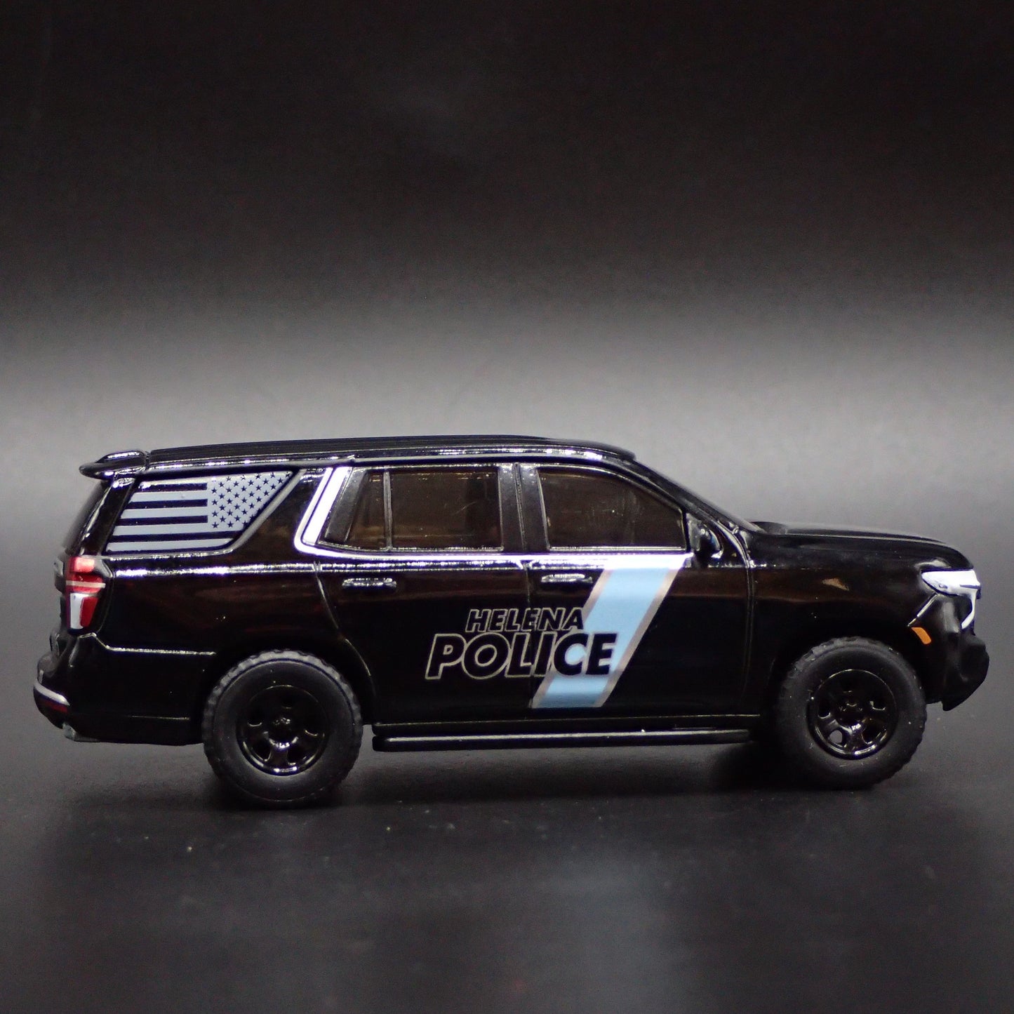 2022 CHEVY CHEVROLET TAHOE PURSUIT HELENA, ALABAMA POLICE 1:64 DIECAST MODEL CAR