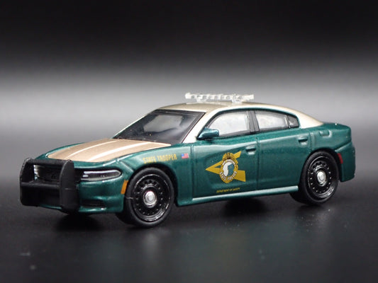 2018 18 DODGE CHARGER PURSUIT NEW HAMPSHIRE STATE POLICE 1:64 DIECAST MODEL CAR-Burning Rubber Toy Company
